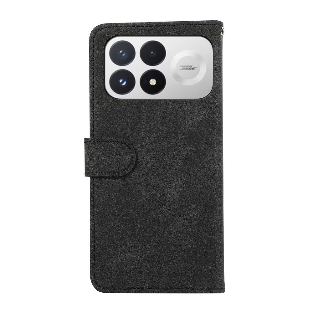 ABEEL For Xiaomi Poco F9 Pro 5G  /  Redmi K100 Pro 5G Case Color Splicing Leather Flip Phone Cover RFID Blocking