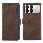 ABEEL For Xiaomi Poco F9 Pro 5G  /  Redmi K100 Pro 5G Case Color Splicing Leather Flip Phone Cover RFID Blocking