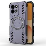 Xiaomi Redmi 17 5G / 17 4G magnetisk Butterfly Armor-cover i PC + TPU med hulmønster og varmeafledning
