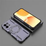 Xiaomi Redmi 17 5G / 17 4G magnetisk Butterfly Armor-cover i PC + TPU med hulmønster og varmeafledning