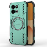 Xiaomi Redmi 17 5G / 17 4G magnetisk Butterfly Armor-cover i PC + TPU med hulmønster og varmeafledning