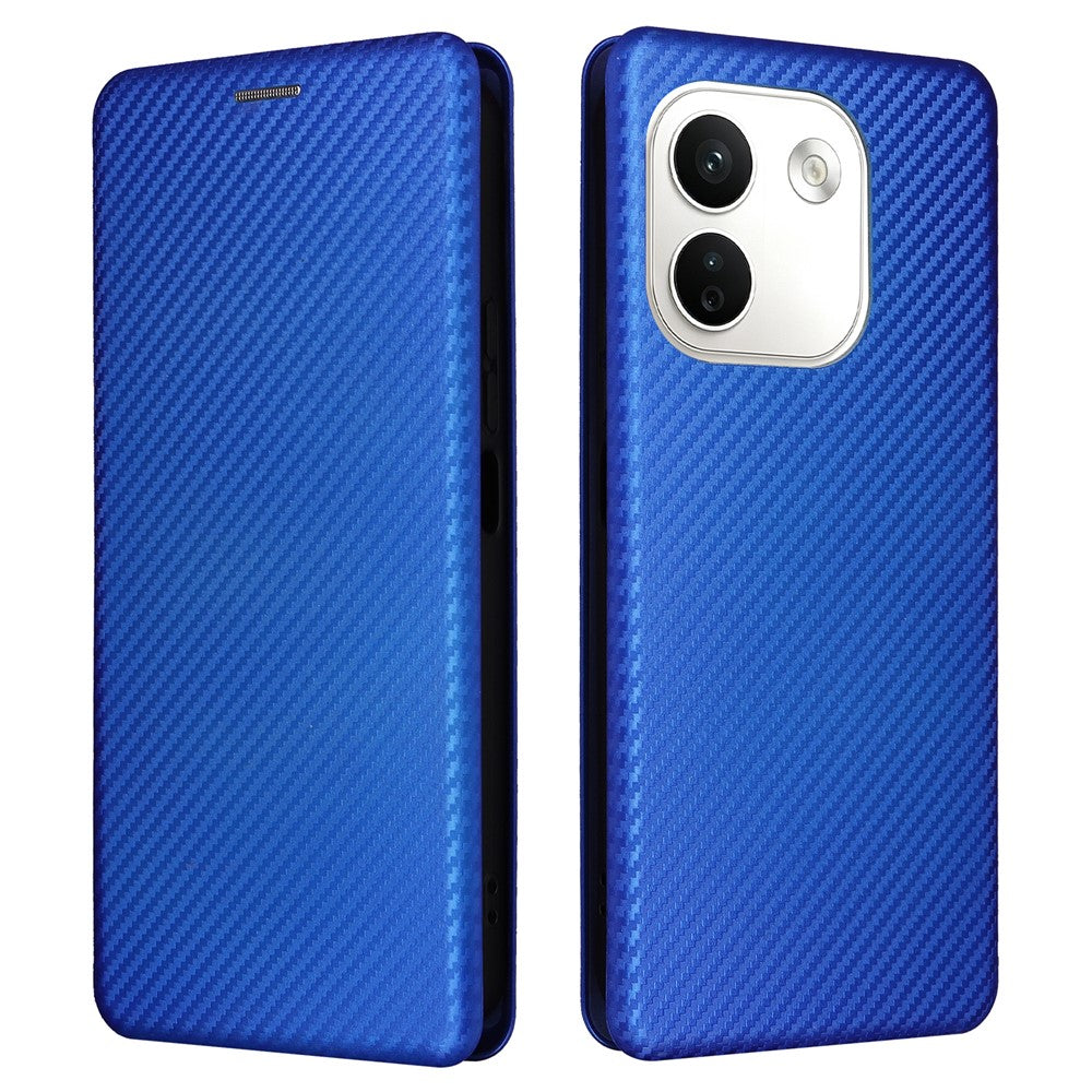 For Xiaomi Redmi Note 17 Pro Max 5G Phone Case Carbon Fiber Texture Drop-Proof PU Leather Phone Cover