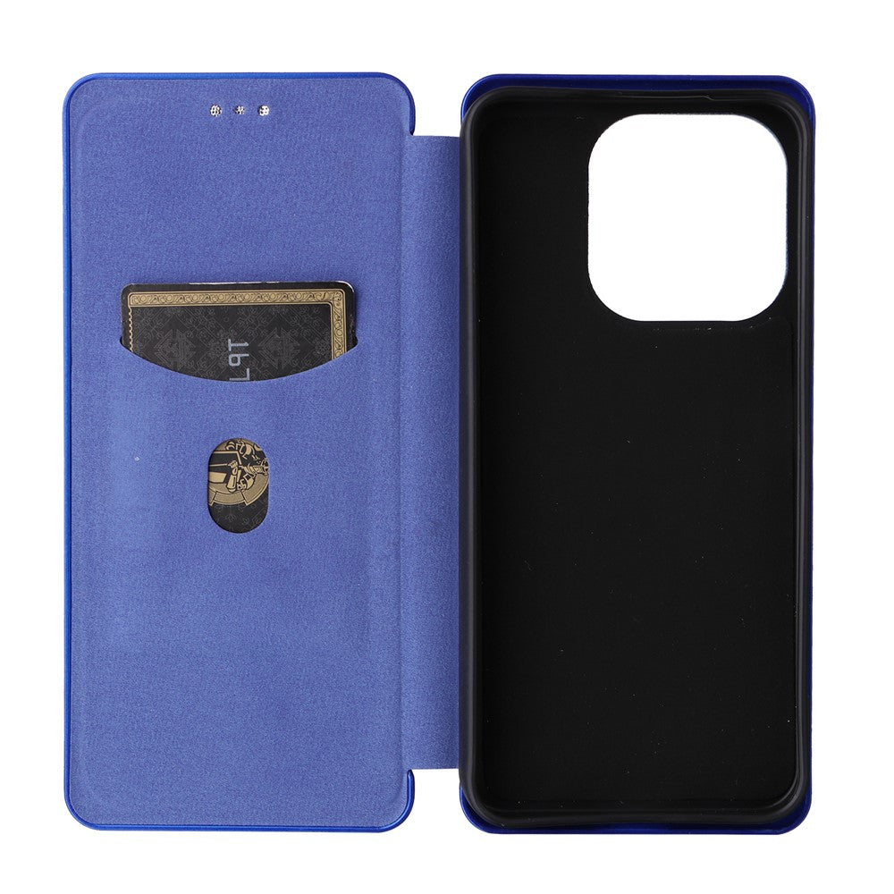 For Xiaomi Redmi Note 17 Pro Max 5G Phone Case Carbon Fiber Texture Drop-Proof PU Leather Phone Cover