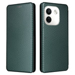 For Xiaomi Redmi Note 17 Pro Max 5G Phone Case Carbon Fiber Texture Drop-Proof PU Leather Phone Cover