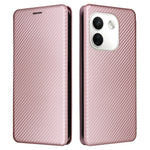 For Xiaomi Redmi Note 17 Pro Max 5G Phone Case Carbon Fiber Texture Drop-Proof PU Leather Phone Cover