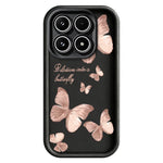 For Xiaomi 17 TPU Case Butterfly Pattern Rubberized Phone Back Cover