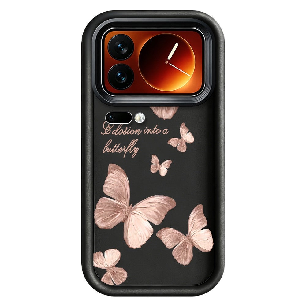 For Xiaomi 17 Pro TPU Case Butterfly Pattern Rubberized Phone Back Cover