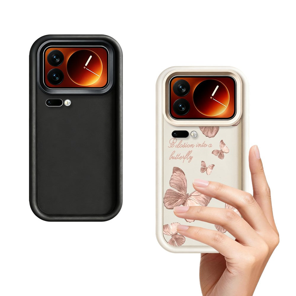 For Xiaomi 17 Pro Max TPU Case Butterfly Pattern Rubberized Phone Back Cover