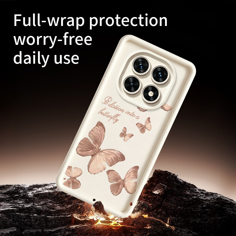 TPU Case For Xiaomi Redmi Note 15 5G (Global)  /  15 4G (Global)  /  Poco M8 5G Butterfly Pattern Rubberized Phone Back Cover