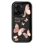 For Xiaomi Redmi 15C 4G (Global) (171mm)  /  Poco C85 4G (171mm) TPU Case Butterfly Pattern Rubberized Phone Back Cover