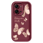 For Xiaomi Redmi 15C 4G (Global) (171mm)  /  Poco C85 4G (171mm) TPU Case Butterfly Pattern Rubberized Phone Back Cover