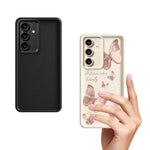 Samsung Galaxy S26+ TPU-skal med fjärilsmönster och gummibelagt bakstycke