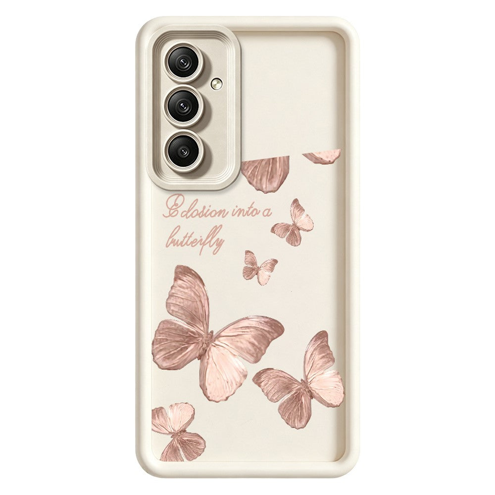 Samsung Galaxy A57 5G TPU-skal Fjärilsmönster Gummerat mobilbaksida
