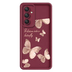 Samsung Galaxy A57 5G TPU-skal Fjärilsmönster Gummerat mobilbaksida
