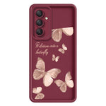 Samsung Galaxy A56 5G TPU-skal Fjärilsmönster Gummerat mobilbaksida