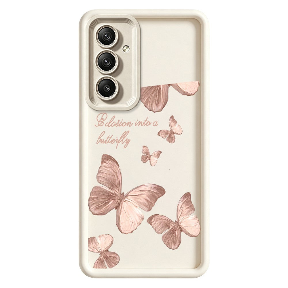 Samsung Galaxy A37 5G TPU-skal Fjärilsmönster Gummerat mobilbaksida