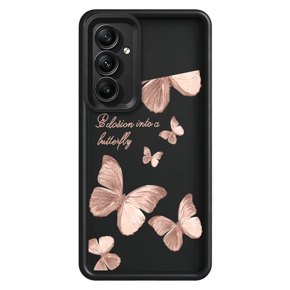 Samsung Galaxy A37 5G TPU-skal Fjärilsmönster Gummerat mobilbaksida