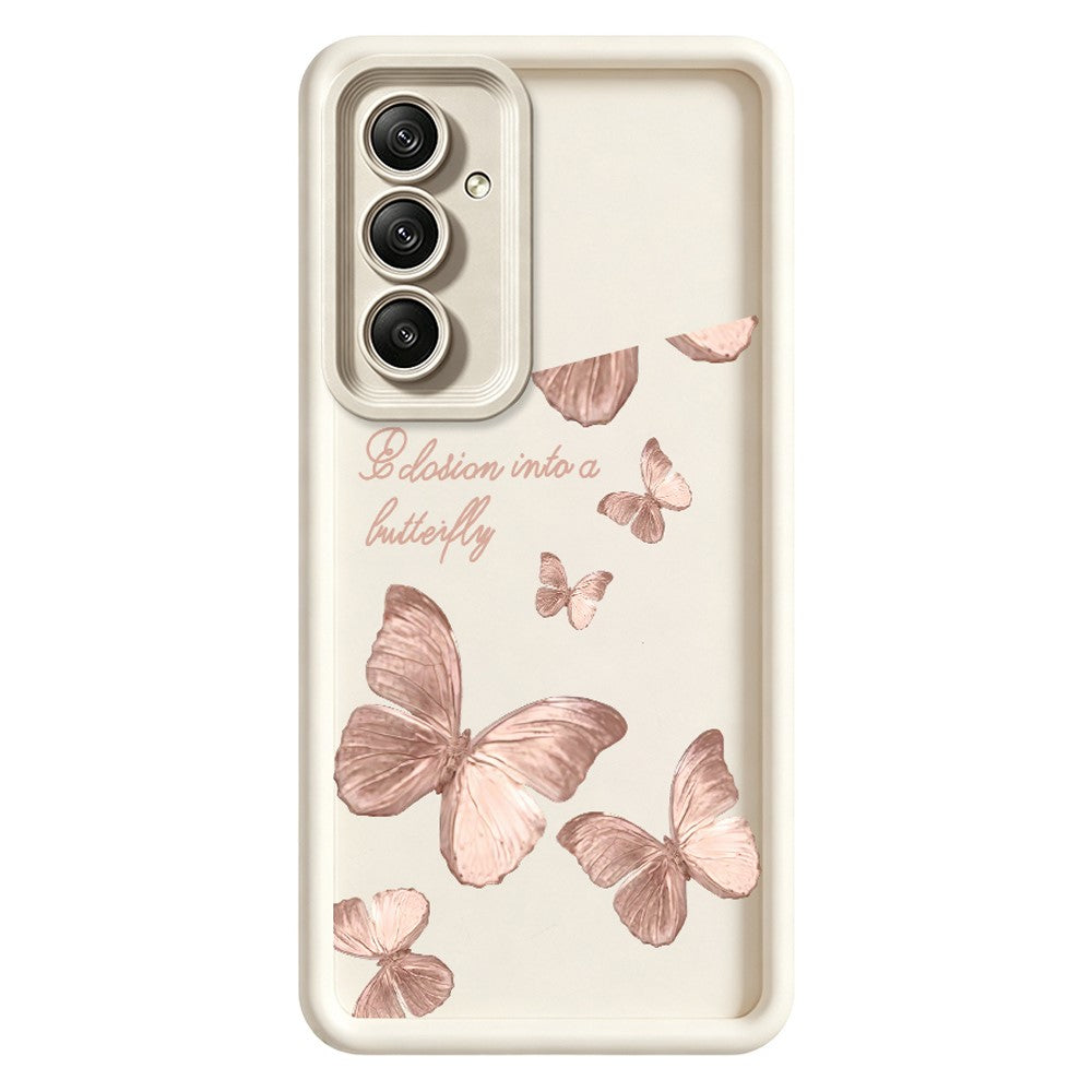 For Samsung Galaxy A36 5G TPU Case Butterfly Pattern Rubberized Phone Back Cover