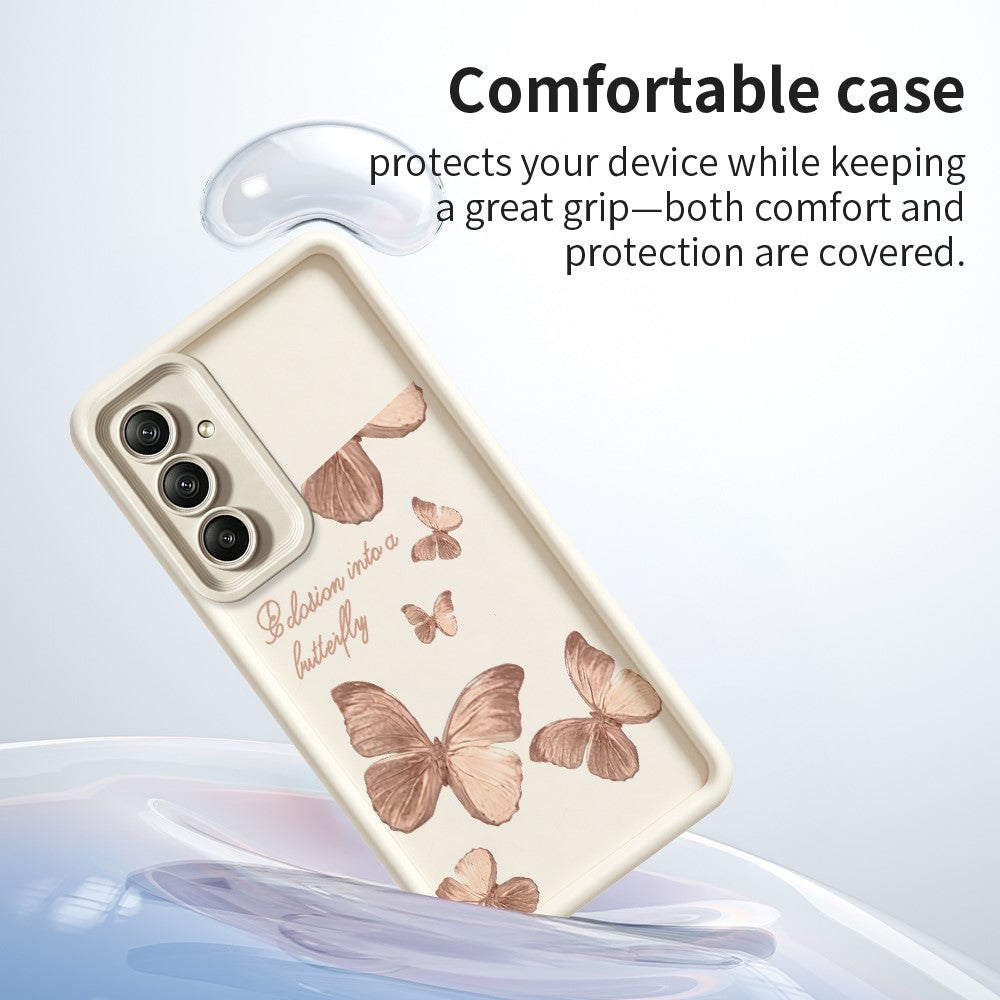 For Samsung Galaxy A36 5G TPU Case Butterfly Pattern Rubberized Phone Back Cover