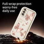 TPU-skal till Samsung Galaxy A18 5G / A18 4G / A17 5G / A17 4G fjärilsmönster gummerat bakstycke