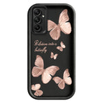 TPU-skal till Samsung Galaxy A18 5G / A18 4G / A17 5G / A17 4G fjärilsmönster gummerat bakstycke