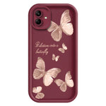 Samsung Galaxy A08 4G / A07 4G / A07s 4G TPU-skal Fjärilsmönster Gummerat Baksida mobilfodral