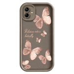 Samsung Galaxy A08 4G / A07 4G / A07s 4G TPU-skal Fjärilsmönster Gummerat Baksida mobilfodral