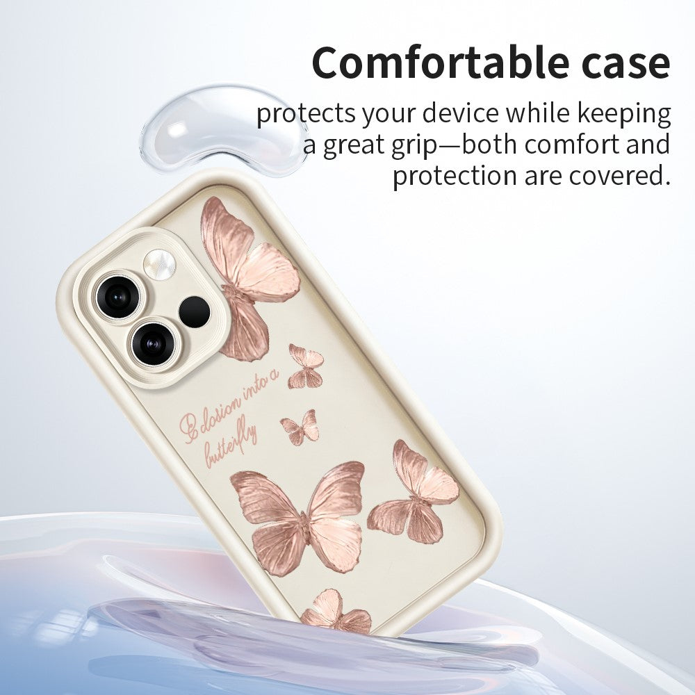 For OnePlus Nord 6 5G TPU Case Butterfly Pattern Rubberized Phone Back Cover