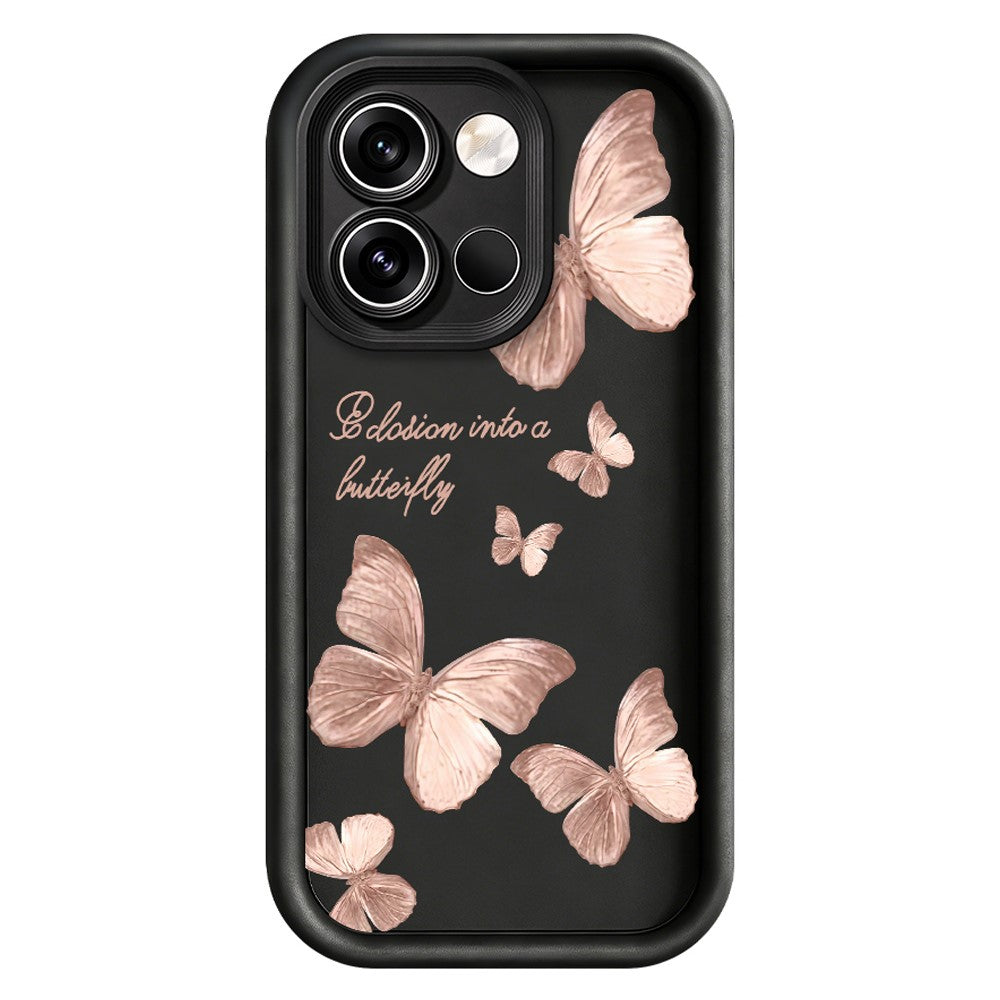 For OnePlus Nord 6 5G TPU Case Butterfly Pattern Rubberized Phone Back Cover