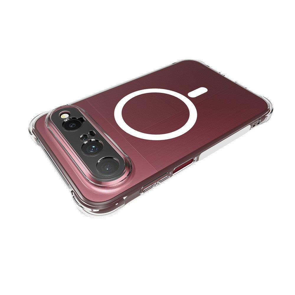 For Huawei Pura X View Magnetic Case TPU Anti-drop Phone Back Cover