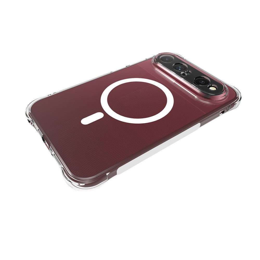 For Huawei Pura X View Magnetic Case TPU Anti-drop Phone Back Cover