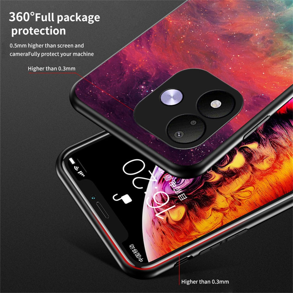 mobilskal för Xiaomi Redmi Note 17 4G (Global) / Note 17 (Indien / Kina) 5G / Note 17 5G (Global), Mönster Härdat Glas mobilskal