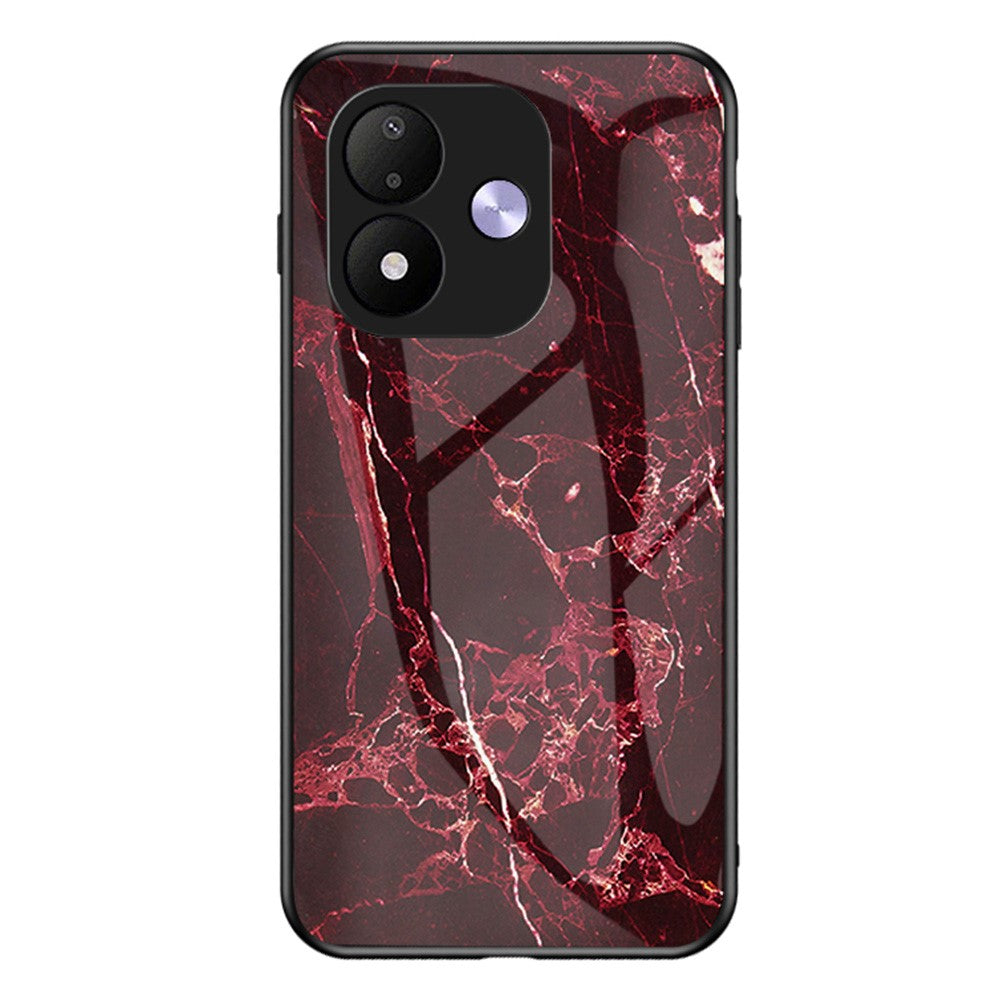 mobilskal för Xiaomi Redmi Note 17 4G (Global) / Note 17 (Indien / Kina) 5G / Note 17 5G (Global), Mönsterhärdat glas + PC + TPU Skyddande mobilskal