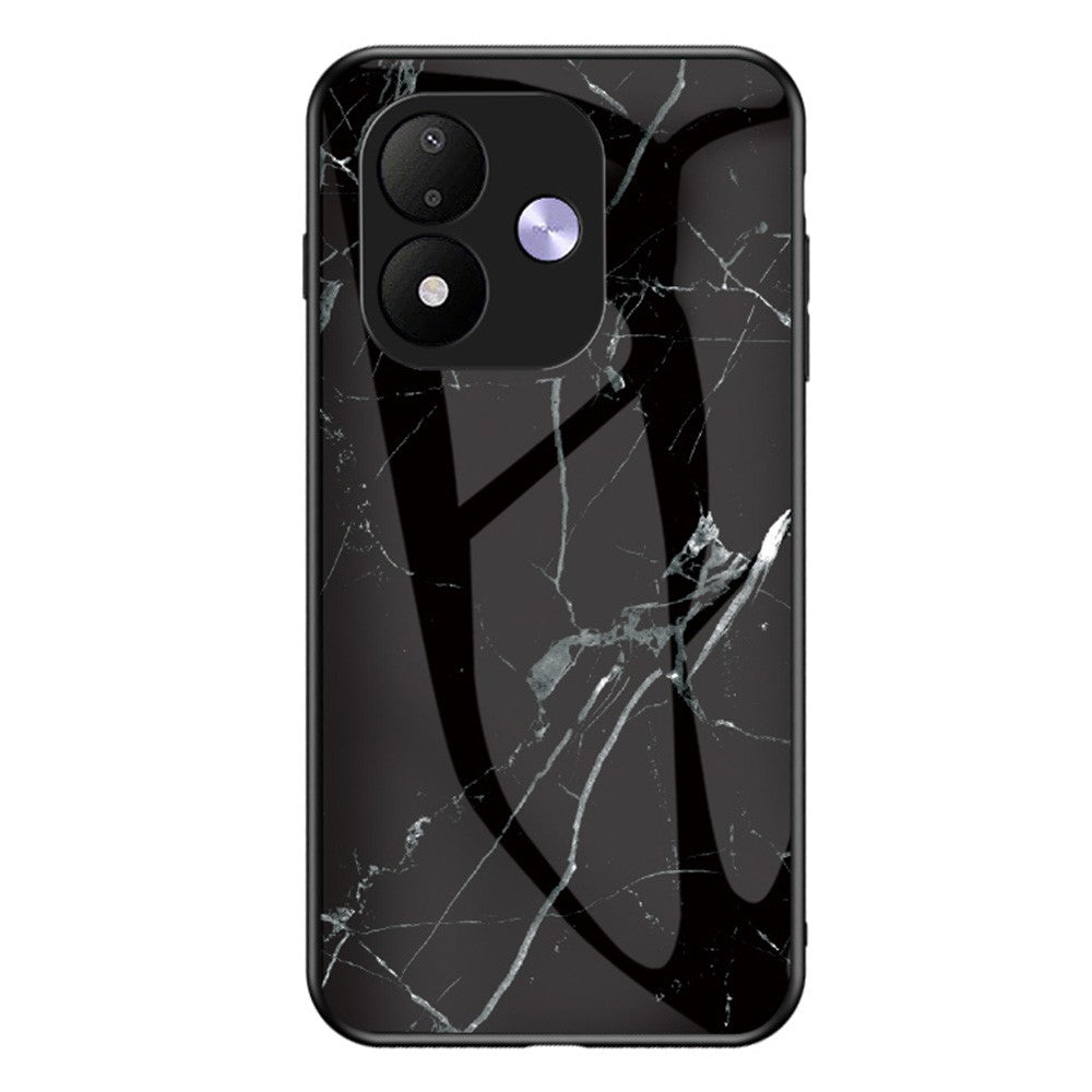 mobilskal för Xiaomi Redmi Note 17 4G (Global) / Note 17 (Indien / Kina) 5G / Note 17 5G (Global), Mönsterhärdat glas + PC + TPU Skyddande mobilskal