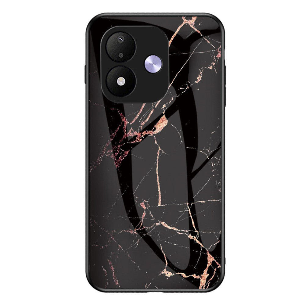 mobilskal för Xiaomi Redmi Note 17 4G (Global) / Note 17 (Indien / Kina) 5G / Note 17 5G (Global), Mönsterhärdat glas + PC + TPU Skyddande mobilskal