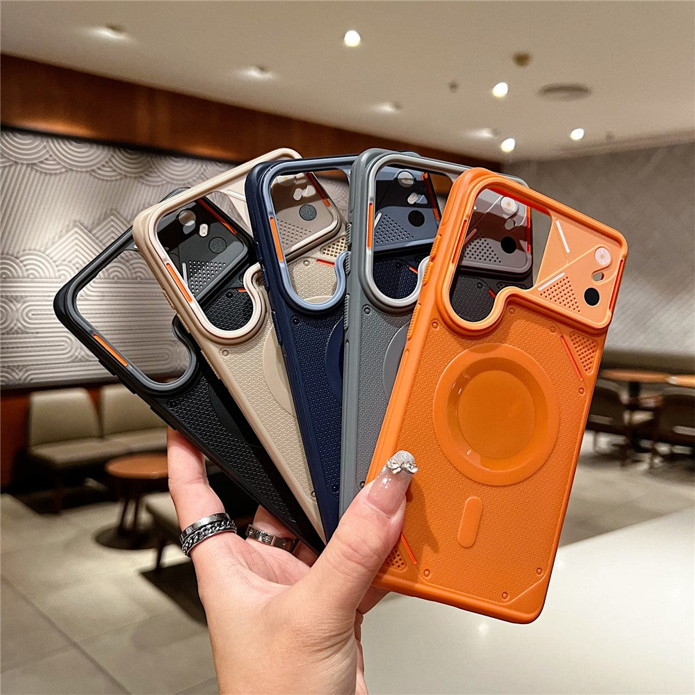 For Samsung Galaxy S24 Ultra Magnetic Case Defender TPU Anti Drop Phone Cover