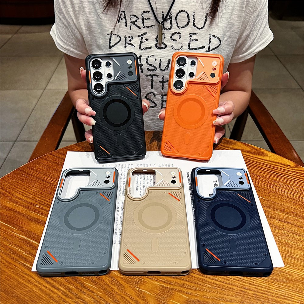 For Samsung Galaxy S24 Ultra Magnetic Case Defender TPU Anti Drop Phone Cover