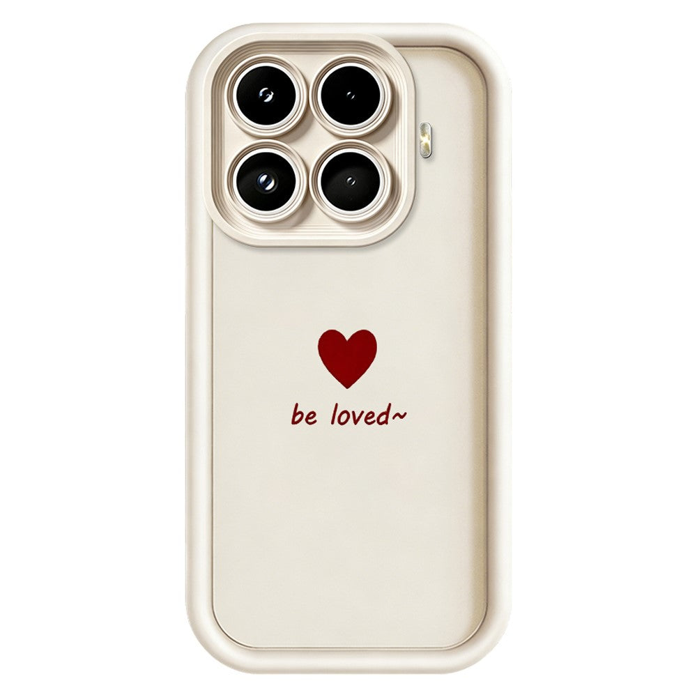 For Xiaomi 17T TPU Case Be Loved Heart Pattern Rubberized Shockproof Phone Cover