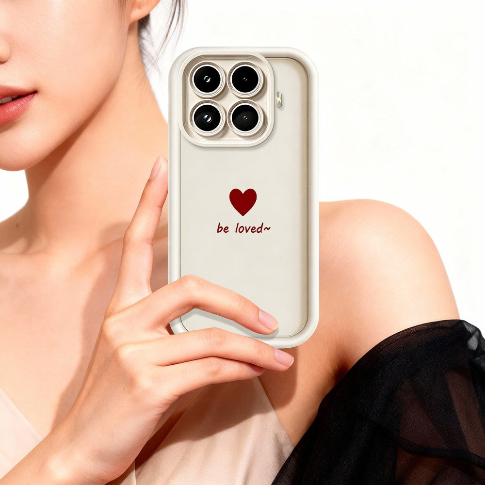 For Xiaomi 17T TPU Case Be Loved Heart Pattern Rubberized Shockproof Phone Cover