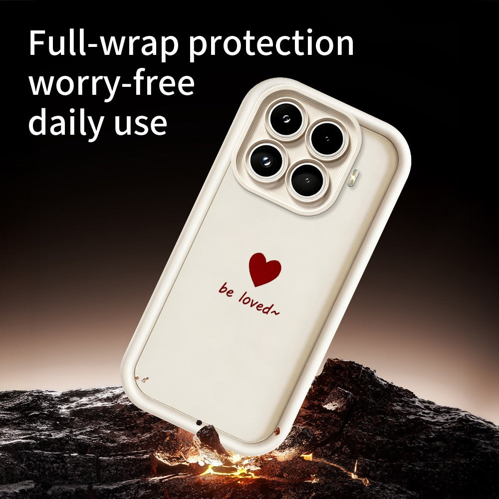 For Xiaomi 17T TPU Case Be Loved Heart Pattern Rubberized Shockproof Phone Cover