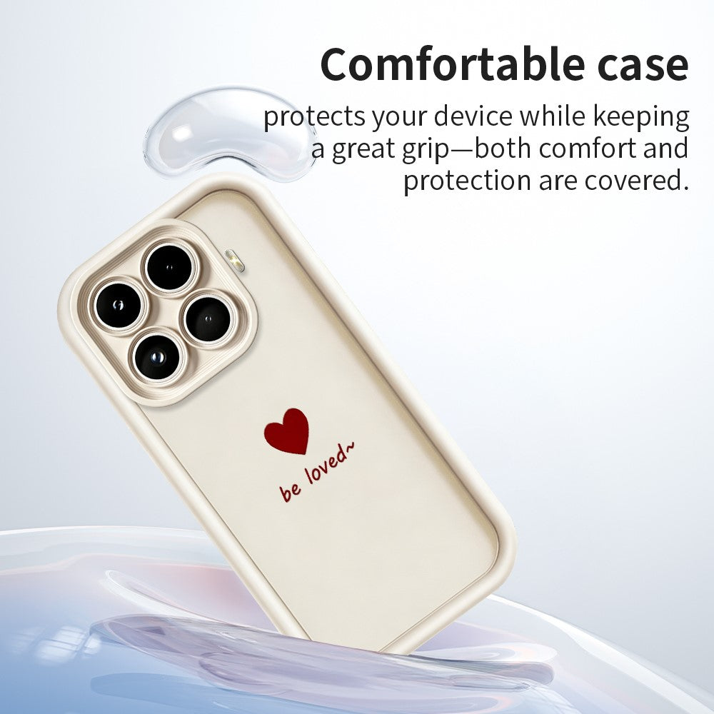 For Xiaomi 17T Pro TPU Case Be Loved Heart Pattern Rubberized Shockproof Phone Cover