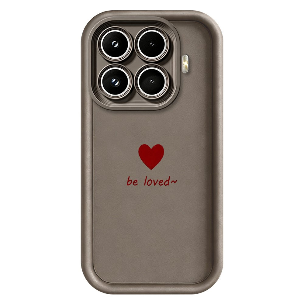 For Xiaomi 17T Pro TPU Case Be Loved Heart Pattern Rubberized Shockproof Phone Cover