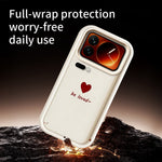 Xiaomi 17 Pro Max TPU-skal Be Loved hjärtmönster gummerat stötsäkert mobilskydd