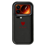 Xiaomi 17 Pro Max TPU-skal Be Loved hjärtmönster gummerat stötsäkert mobilskydd