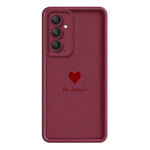 Samsung Galaxy A57 5G TPU-skal Be Loved Hjärtmönster Gummerat Stötsäkert mobilskal