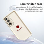 Samsung Galaxy A56 5G TPU-skal Be Loved Hjärtmönster Gummerat Stötsäkert mobilskal