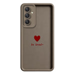 Samsung Galaxy A56 5G TPU-skal Be Loved Hjärtmönster Gummerat Stötsäkert mobilskal