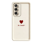 Samsung Galaxy A37 5G TPU-skal Be Loved Hjärtmönster Gummerat Stötsäkert mobilskal