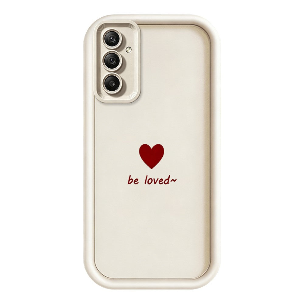 TPU-skal till Samsung Galaxy A18 5G / A18 4G / A17 5G / A17 4G Be Loved hjärtmönster gummerat stötsäkert mobilskal