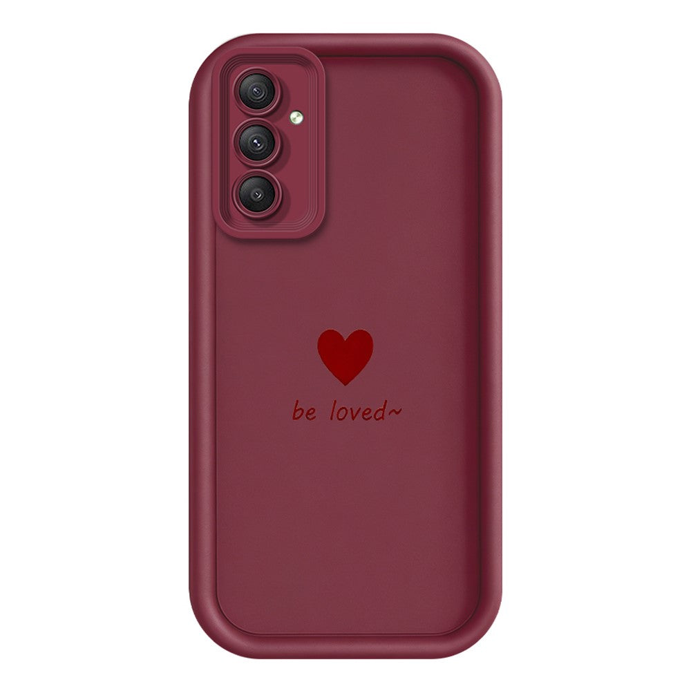 TPU-skal till Samsung Galaxy A18 5G / A18 4G / A17 5G / A17 4G Be Loved hjärtmönster gummerat stötsäkert mobilskal